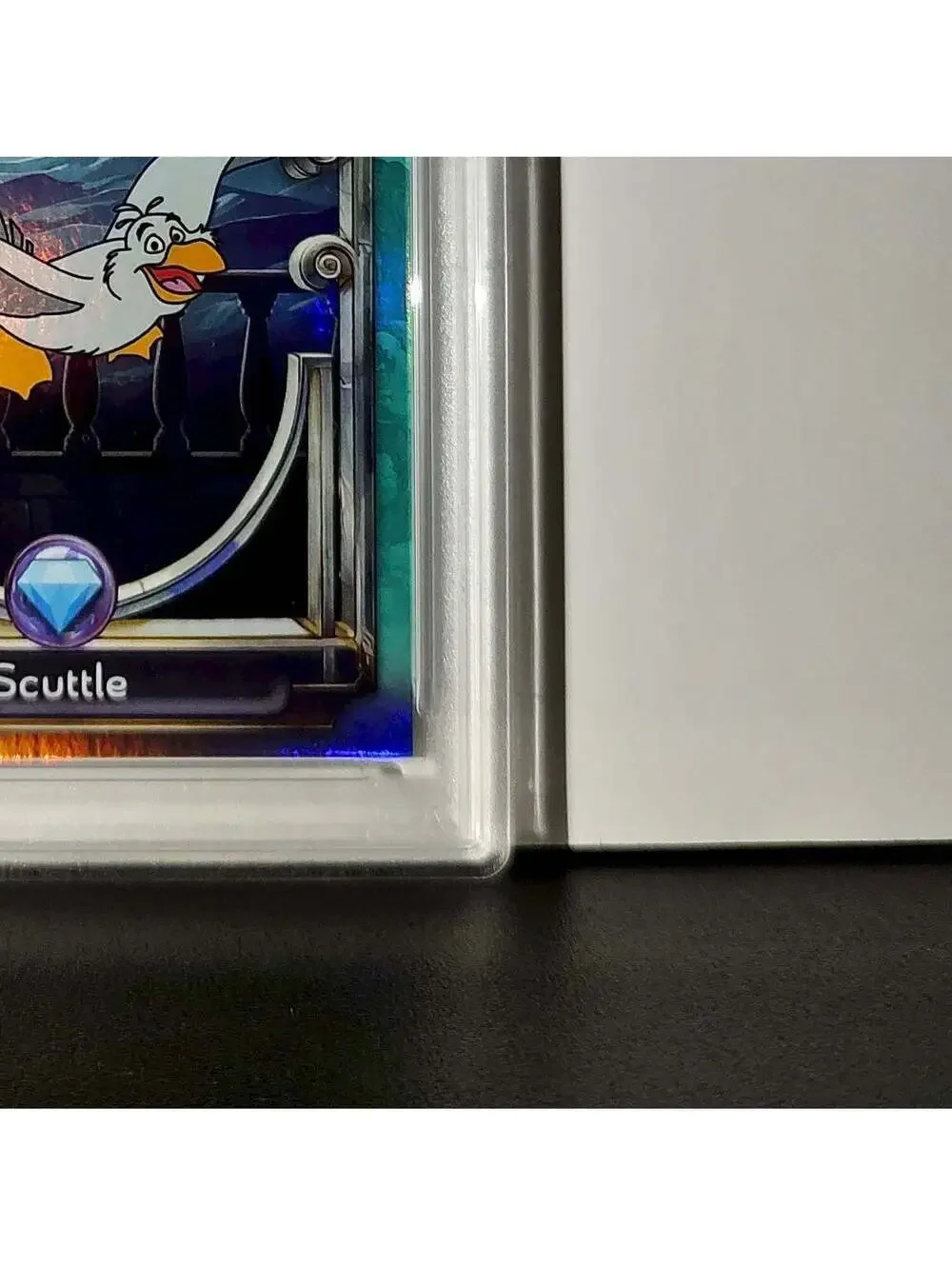 Scuttle 2025 Topps Disney Wonder #123 Diamond Card The Little Mermaid PSA 8